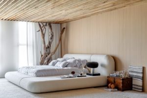 bem-estar em quarto minimalista
